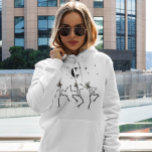 Funny Black Dancing Skeleton halloween Hexenhut Hoodie<br><div class="desc">Niedliche Kapuze mit 3 Tanzskeletten mit Hexenhüten,  die unter dem Mond tanzen und Sternen</div>