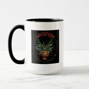 Funny Black Devil Pflanze Lucifern Halloween Dec Tasse