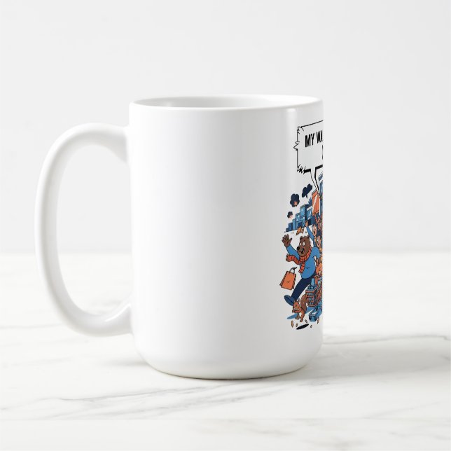 Funny Black Friday Sale Rush T-Shirt Design Kaffeetasse (Links)