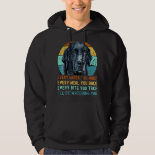 Funny Black Lab Labrador Retriever Hund jeden Snac Hoodie