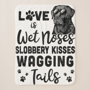 Funny Black Labrador Retriever Liebe My Dog Sprich Sherpadecke