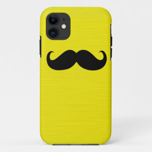 Funny Black Mustache auf gelbem Hintergrund title_seo2