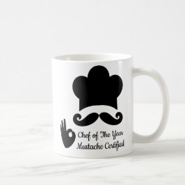 Funny Black Mustache Benutzerdefinierter Textname  Kaffeetasse