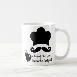 Funny Black Mustache Benutzerdefinierter Textname  Kaffeetasse