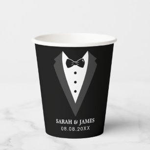 Funny Black Personalisiert Trauzeuge Paper Cup Pappbecher