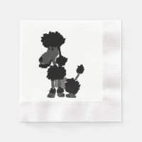 Funny Black Poodle Dog Kunst