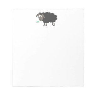 Funny Black Sheep Notepad Notizblock