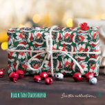 Funny Black Tan Dackel Welppy Christmas Pattern Geschenkpapier<br><div class="desc">Das Funny Black Tan Dackel Welpe Weihnachtsmuster hat eine Aquarellfarbe eines Dackel Welpen mit einem roten Weihnachtshut und einem roten Weihnachtsschal. Funny Design für Hunde Liebhaber!</div>