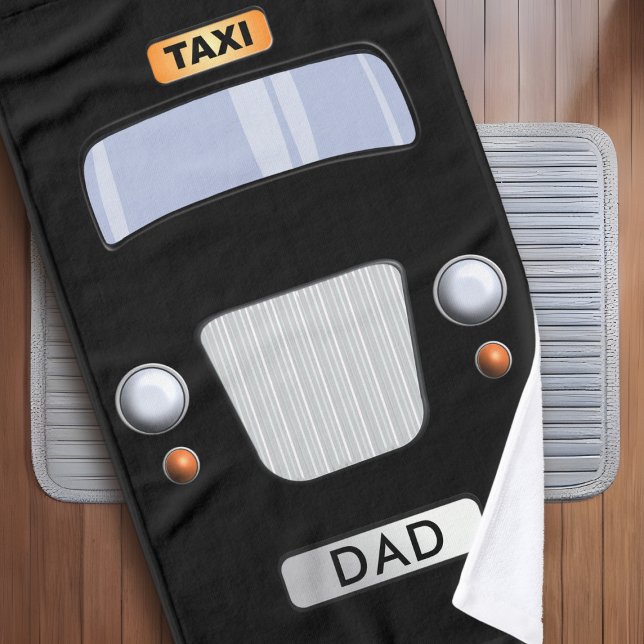 Funny Black Taxi Cab Personalisiert Handtuch (Von Creator hochgeladen)