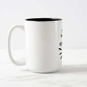 Funny Black Typografy Freunde Zweifarbige Tasse