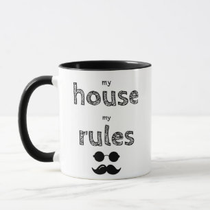 Funny Black Zitat für den Mann des Hauses Tasse