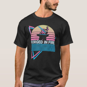 Funny Blacksmith Blacksmithing Forge Retro gefälsc T-Shirt