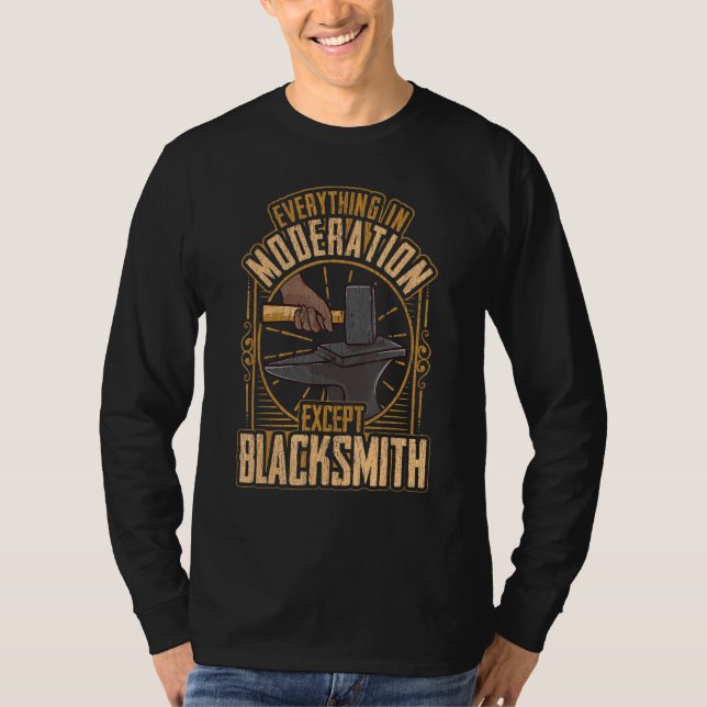 Funny Blacksmith ist der Teufel des Hammer T-Shirt (Vorderseite)