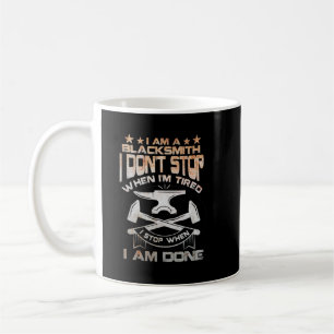 Funny Blacksmith zitiert Kleidung für Männer Smith Kaffeetasse