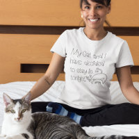 Funny Blame Cat Entschuldigung Decided to Stay In 