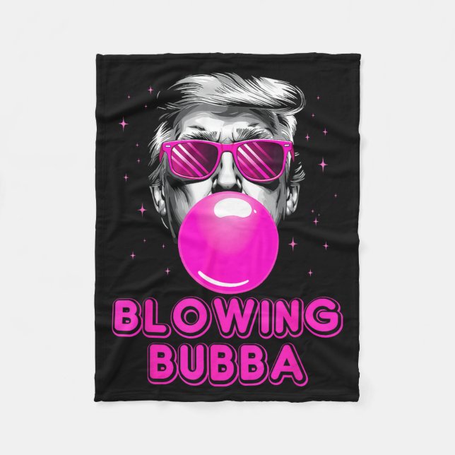Funny Blowing Bubba  Fleecedecke (Vorderseite)
