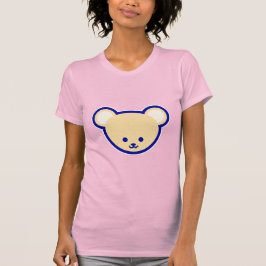 Funny Blue Beige Teddy Bear Niedlicher Cartoon Art T-Shirt