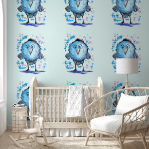 Funny Blue Bird Tapete