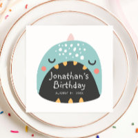 Funny Blue Dinosaurier. Kinder-Dino-Monster Geburt