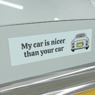 Funny Blue Figaro Car ist Nicer Autoaufkleber