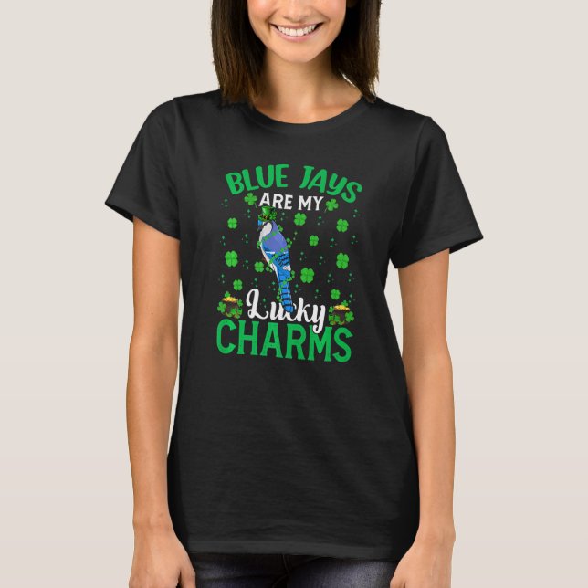 Funny Blue Jay sind meine glücklichen Charms Blue  T-Shirt (Vorderseite)