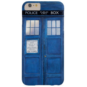 Funny Blue Phone Booth Call Box Barely There iPhone 6 Plus Hülle