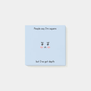 Funny Blue Post-it Notes Klebezettel