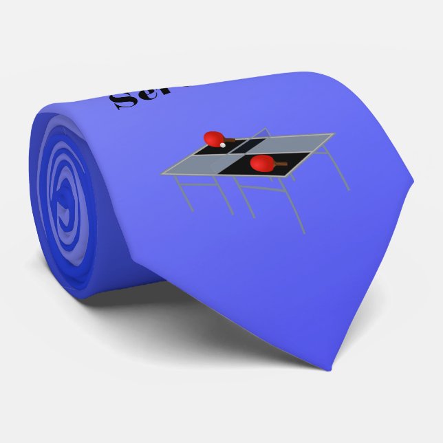 Funny Blue Table Tennis, Cravate (Roulé)