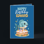 Funny Blue & Yellow Boyfriend Fischen Geburtstag Karte<br><div class="desc">Ein spielerisches Design mit einem Fisch und einer leichten,  lustigen Geburtstagsbotschaft,  perfekt,  um jedem Angelfreund ein Lächeln zu bieten.</div>