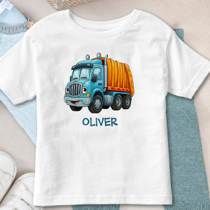 Funny Blue Yellow Dump Truck Kleinkind T-shirt
