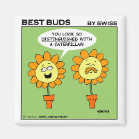 Funny Blume Mustache Raupe Cartoon