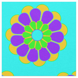 Funny Blume Power Bloom II + Ihr Backgr. Idee Stoff