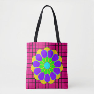 Funny Blume Power Bloom II + Ihr Backgr. Idee Tasche