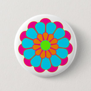 Funny Blume Power Bloom III Button