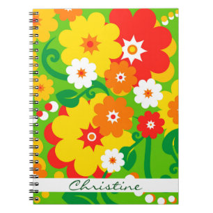 Funny Blume Power Wallpaper + Ihre Ideen Notizblock