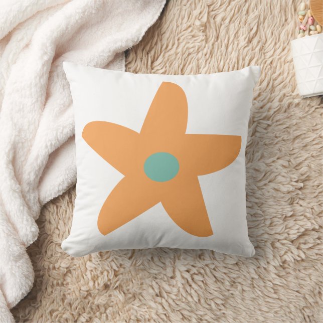Funny Blume Throw Kissen (Decke)