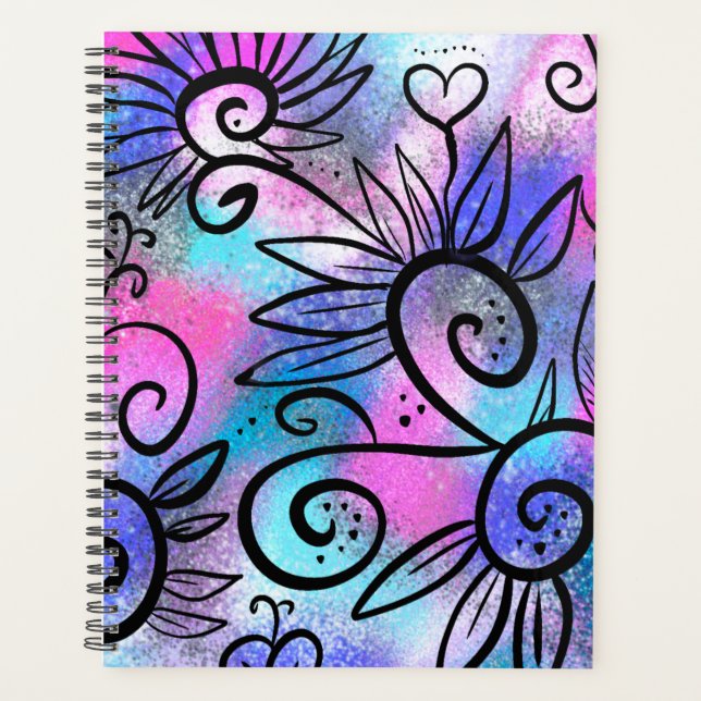 Funny Blumenart Planer (Vorderseite)