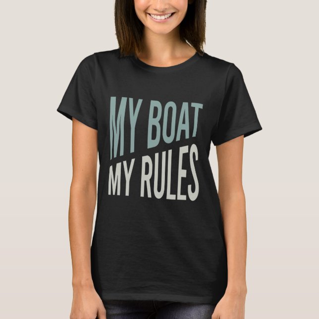 Funny Boater Spaß T-Shirt (Vorderseite)