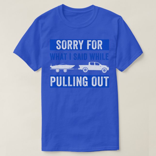 Funny Boating Design for Men Captain Boat Pulling T-Shirt (Design vorne)