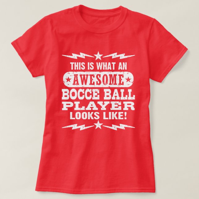 Funny Bocce Ball T-Shirt (Design vorne)