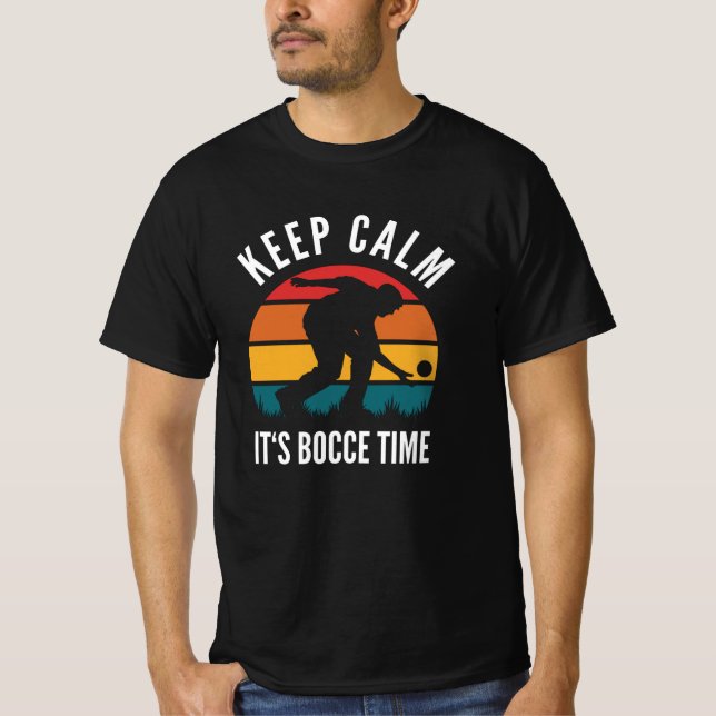 Funny Bocce Balls Player Boules Team T-Shirt (Vorderseite)