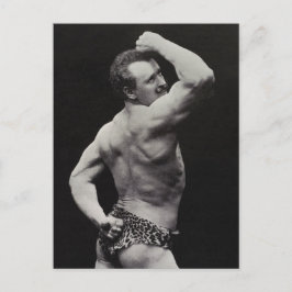 Funny Bodybuilder Postkarte