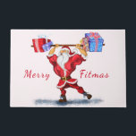 Funny Bodybuilder Weihnachtsmann mit Weihnachtsges Fußmatte<br><div class="desc">Bodybuilder Santa Claus mit Weihnachtsgeschenken - Fun Cartoon Gemälde Funny Collection - Wählen / Fügen Sie Ihren einzigartigen Text / Name / Farbe - Make Your Special Gift - Neu formatieren und verschieben oder entfernen und hinzufügen / Elemente / Text mit Anpassungs-Tool ! Malerei und Design von MIGNED. Bitte schauen...</div>