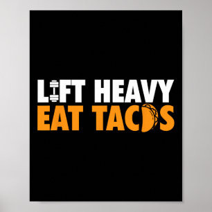 Funny Bodybuilding Graphic for Gym Workout and Wei Poster