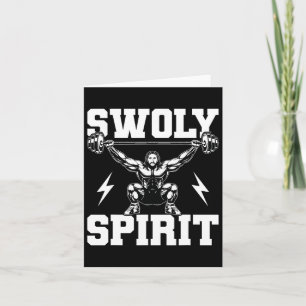 Funny Bodybuilding Swoly Spirit Christlich Faith D Karte
