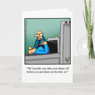 Funny Bon Voyage Humour Carte de voeux