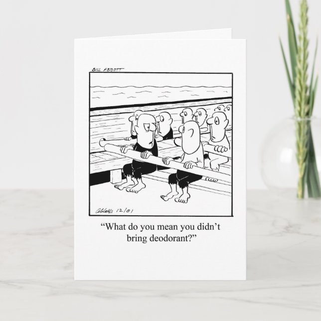 Funny Bon Voyage Humour Carte de voeux (Devant)