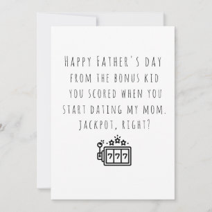 Funny Bonus Carte Papa de bonus enfant