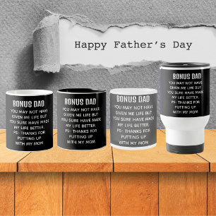 Funny Bonus Vater Aufwertung Schwarz Zweifarbige Tasse