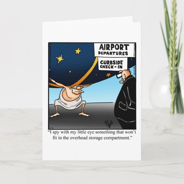 Funny BonVoyage Grußkarte Karte (Vorderseite)